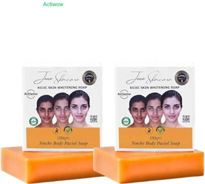 ACTIWOW Jiore Skincare Sinche Kojic Soap for Healthy Glow & Soft Skin Combo Set A01(2 x 100 g)