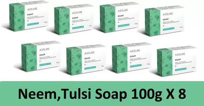 Modicare ASSURE NEEM SOAP (NEEM & TULSI & PUDINA) MOISTURISING SOAP 8X100g(8 x 100 g)
