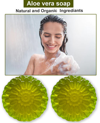 CHITAKSH Aloe & Eucalyptus Soap (100GM) (PACK OF 2)(200 g)