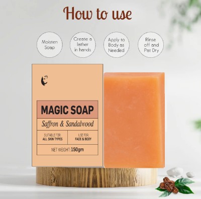 KAIASHA Magic Soap Sandalwood & Saffron Bath Soap(150 g)