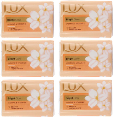 LUX Bright Glow Jasmin & Vitamin E Soap(6 x 16.67 g)