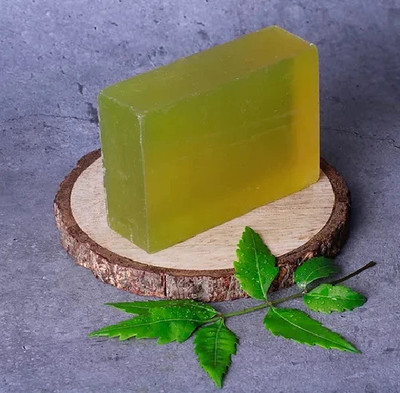 GEUTIERL Natural Neem Soap Base,Organic Neem Soap Base for Sensitive Skin(500 g)