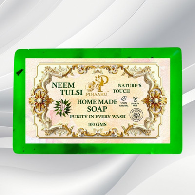 Pihaaru Neem Tulsi Herbal Bliss Soap – Soft & Clean Skin Everyday (100g);(100 g)
