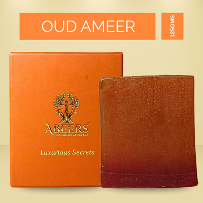 Abeers Oud Ameer Handmade Soap | Luxurious Natural Aromas | SLES & Paraben-Free |(125 g)