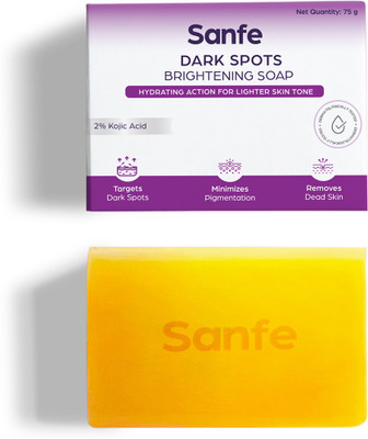 Sanfe Dark Spots Brightening Soap| Prevents Blemishes| 75gm(75 g)