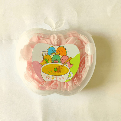 asija makeovers 1 pc Apple Shape Plastic Box Soft for Bath & Handwash, Flavor Paper Soap(10 g)