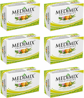 MEDIMIX Transparent Bathing Bar - 75g | Pack Dry Skin(6 x 0.07 g)