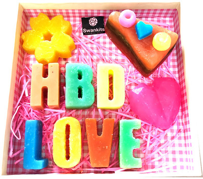 Swankits Happy Birthday Love Soap Hamper(10 x 50 g)
