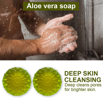 Groovy Calming Aloe Vera Soap (100GM) (PACK OF 2)(200 g)