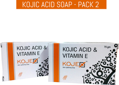 KOJEX Vitamin E & Kojic Acid Soap for Dark Spot Removal and Fairer Look(2 x 75 g)