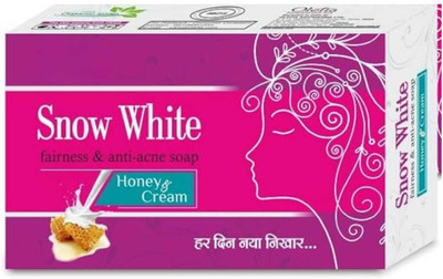 Snow White Fairness Soap Acne, Dark Circles, Pimples, Black Spots, Anti-Aging 75 g)(75 g)