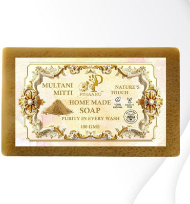 Pihaaru Mud Magic Multani Mitti Soap – Handmade & Skin Loving(100g)/(100 g)