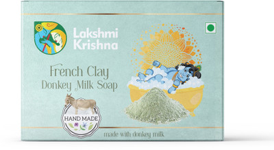 Lakshmi Krishna Donkey Milk French Clay Soap(100 g)