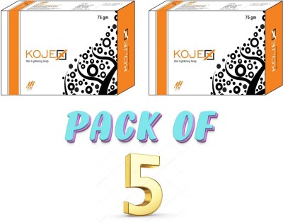 KOJEX skin lightning soap with vitamin E pack of 5(5 x 75 g)