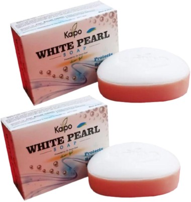 KEVA White Pearl Soap for Provide Smooth & Silky Skin (Pack of 2x100G)(2 x 100 g)