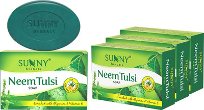 Sunny Herbals Neem Tulsi Soap(4 x 75 g)