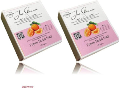 ACTIWOW Jiore Vigwa Facial Soap for Even, Smooth & Soft Skin Combo(2 x 100 g)