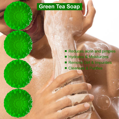 CHITAKSH Citrus Radiance Green Tea Soap (100GM) (PACK OF 4)(4 x 100 g)