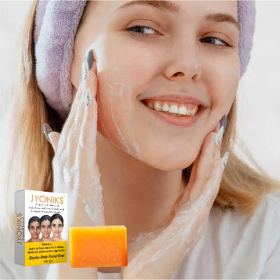 JYONIKS Orange Kojic Sandal Wood/Saffron for DeTan and Glowing Brightening Skin(orja19)(100 g)