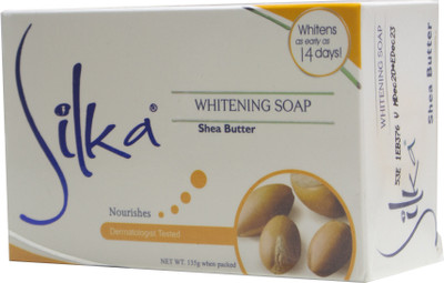 SILKA Shea Butter Skin Whitening Soap for Woman(135 g)