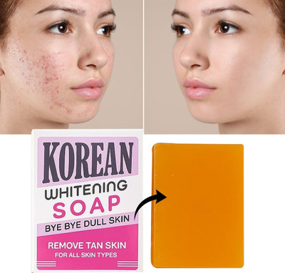 Amoula Korean Whitening Soap Remove Tanning, Brightening Face & Body Soap_01(100 g)