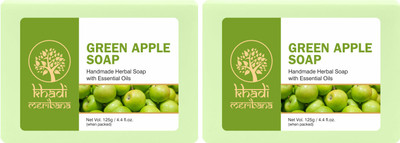 MeriBana Khadi Green Apple Soap(2 x 125 g)