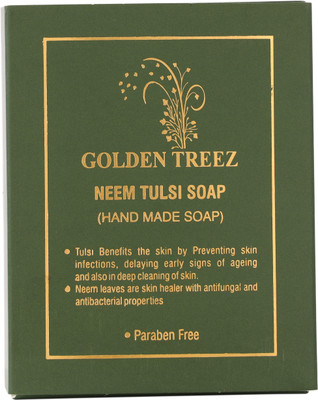 Golden Treez Neem Tulsi Handmade Soap For Glowing Skin Natural Soap Pack of 1(115 g)