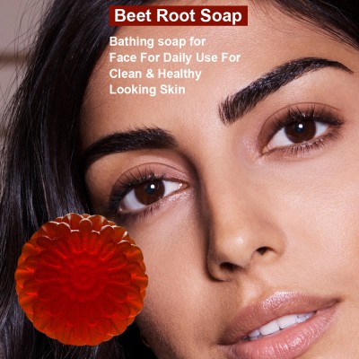 panthi Beet Root Soap For Whitening, Blackheads, Face & Body Soap (100GM) (PACK OF 1)(100 g)