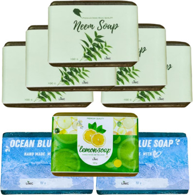 linic HERBAL NEEM SOAP(5), LEMON(1), OCEAN BLUE(2)(8 x 100 g)