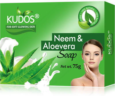 KUDOS NEEM ALOEVERA SOAP | Ayurvedic Skincare Soap(3 x 25 g)