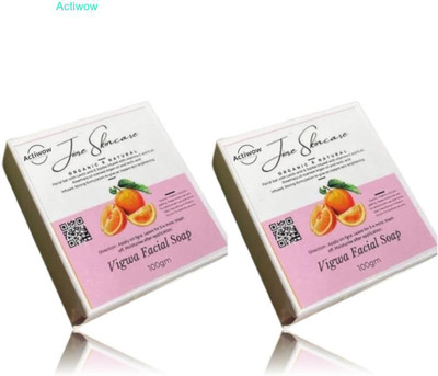 ACTIWOW Jiore Vigwa Soap for Brightening & Anti-Aging Benefits Combo(2 x 100 g)
