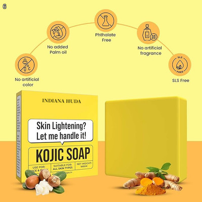 INDIANA HUDA Kojic Soap 100g Nourishes & Evens Complexion(100 g)