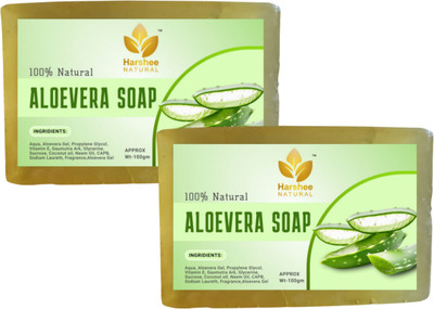 Harshee Natural alovera soap pck 2(2 x 100 g)