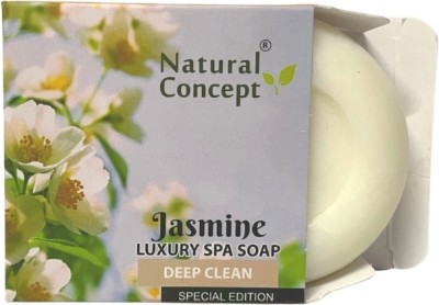 NATURAL CONCEPT Jasmine Soap 100g pack of 8( Made from Pure coconut oil)(8 x 12.5 g)