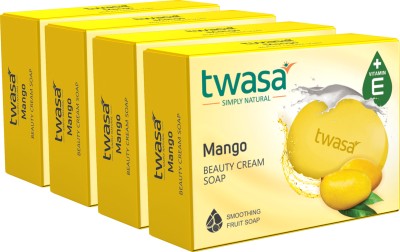 Twasa Mango Butter Soap| Best For Body & Face Bath Soap |All Skin Type(4 x 75 g)