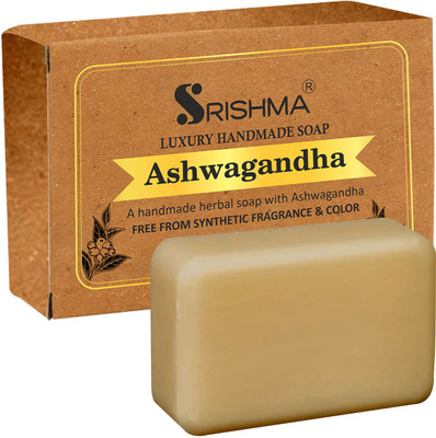 Srishma VitalGlow Ashwagandha Soap-reducing stress-related dullness(2 x 75 g)