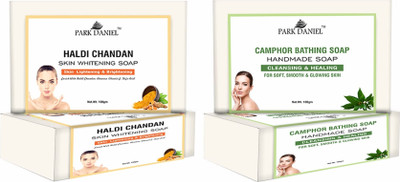 PARK DANIEL Haldi Chandan & Camphor Bathing Bar Soap Pack of 2 of 100Gms (200Gms)(2 x 100 g)