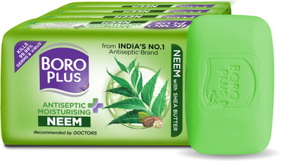 BOROPLUS Antiseptice & Moisturising Neem Soap-Neem with Shea Butter(4 x 125 g)