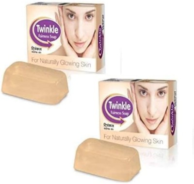 TWINKLE fairness soap 2 pc Skin glow pimples soap 7 days result(2 x 75 g)