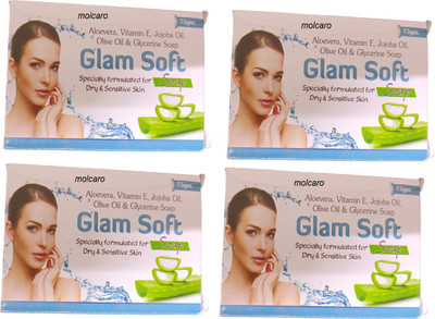 MOLCARO GLAM SOFT SOAP OACK OF 4(4 x 75 g)