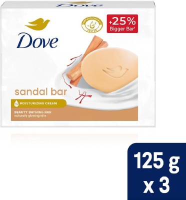 DOVE Sandalwood Beauty Bathing Bar 125 gm Bar(3 x 125 g)