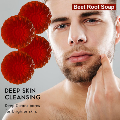 panthi Citrus Dream Beet Root Soap (100GM) (PACK OF 4)(4 x 100 g)