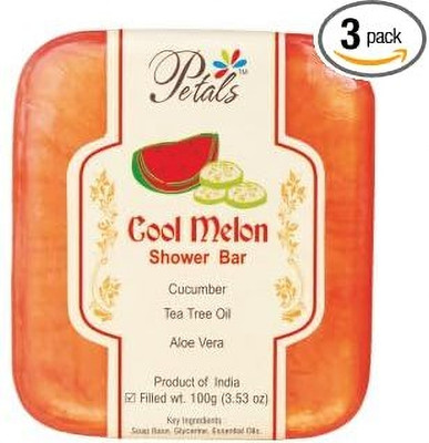 Petals Cool Melon Aromatherapy Shower Bar(3 x 100 g)