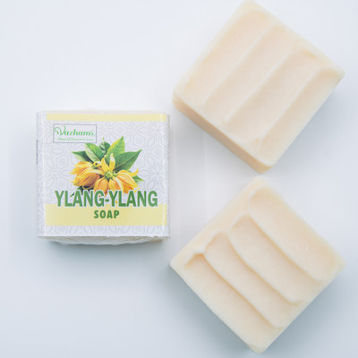 Vazham Handcrafted Coconut & Cocoa Butter Soap with Exotic Floral Scent - 125g(90 g)