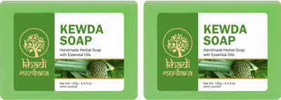 MeriBana Khadi Kewda Handmade Soap(2 x 125 g)