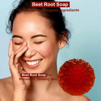 Groovy Strawberry Sensation Beet Root Bath Bar (100GM) (PACK OF 1)(100 g)