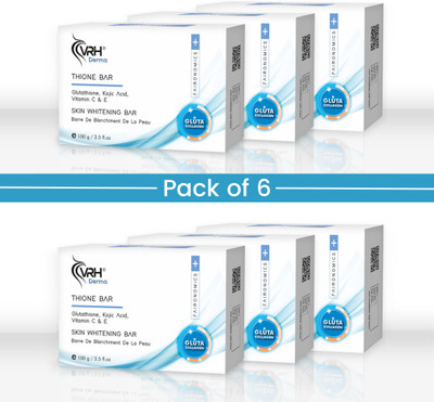 vrh Thione Bar | Skin Whitening Bar with Collagen & Kojic Acid(6 x 16.67 g)