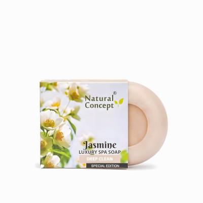 NATURAL CONCEPT Jasmine Soap 100g pack of 8( Made from Pure coconut oil)(8 x 12.5 g)