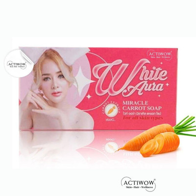 ACTIWOW White Aura Beauty Soap Gentle for Luxurious Feel Carrot Formula(100 g)