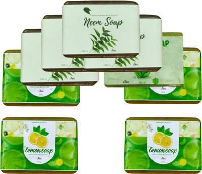 linic HERBAL NEEM SOAP(4), ALOE VERA(1), LEMON SOAP(4)(9 x 100 g)